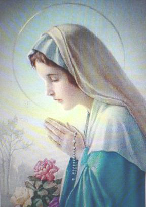 Obrazek Maryi z różańcem