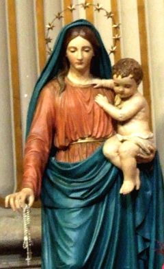Matka Boża Różańcowa d Dzieciątkiem (figura)