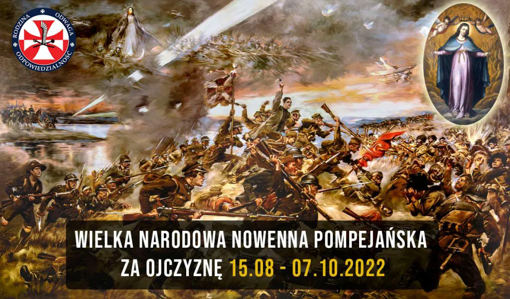 Wielka Narodowa Nowenna Pompejańska za Ojczyznę 2022 (plakat)